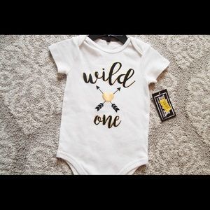 NWT Baby One-Piece Wild One 12 Months